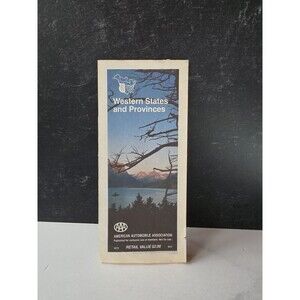 Western States And Providences AAA Map READ Description